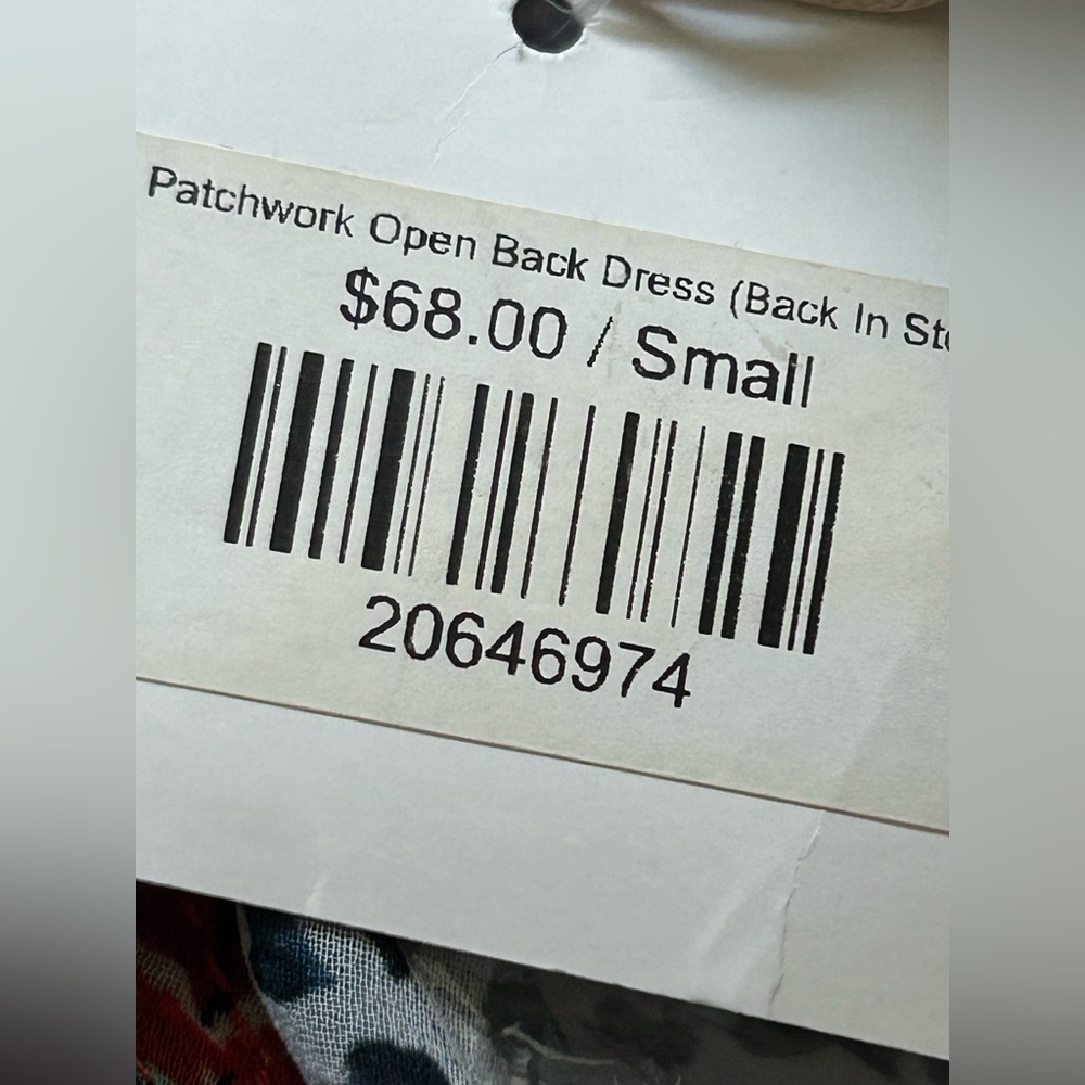 NWT Olivaceous Patchwork Open Back Minidress Smal… - image 10